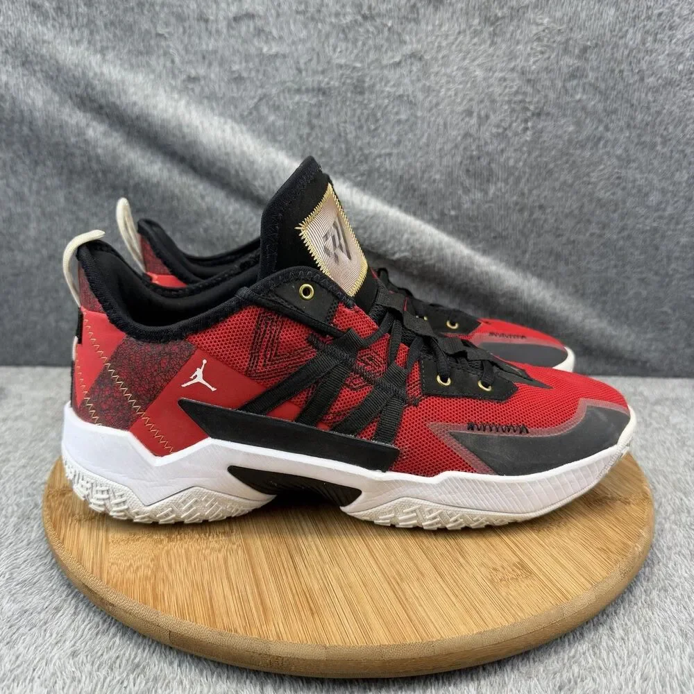 Jordan Westbrook One Take II Shoes Mens Size 11 Red Plaid Basketball CW2457-607